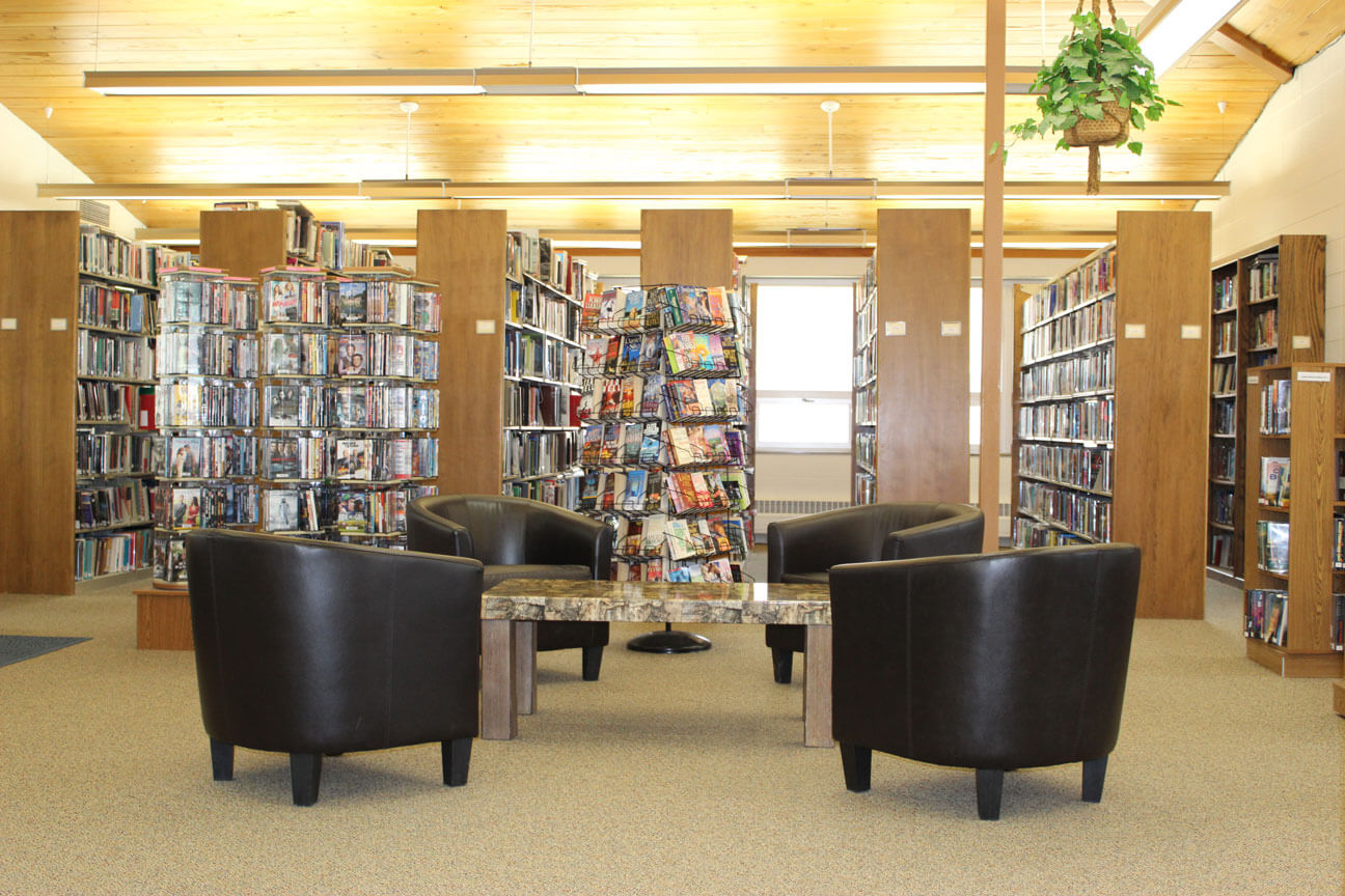 Interior of Sisseton Memorial Library